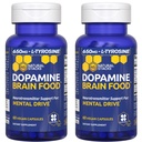 Dopamine Beyin Gıda - 650 mg L-Tyrosine Supplement - Focus & mental Drive için Dopamine Supplement - Supports mental Energy - Nörotransmitter Support with B Vitamins - 120 Capsules