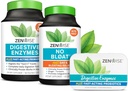 Zenwise Health Digestive Enzymes, No Bloat, and Free Travel Tin with Probiyotiks for Digestive and Gut Health | Bloating Relief for Women and Men