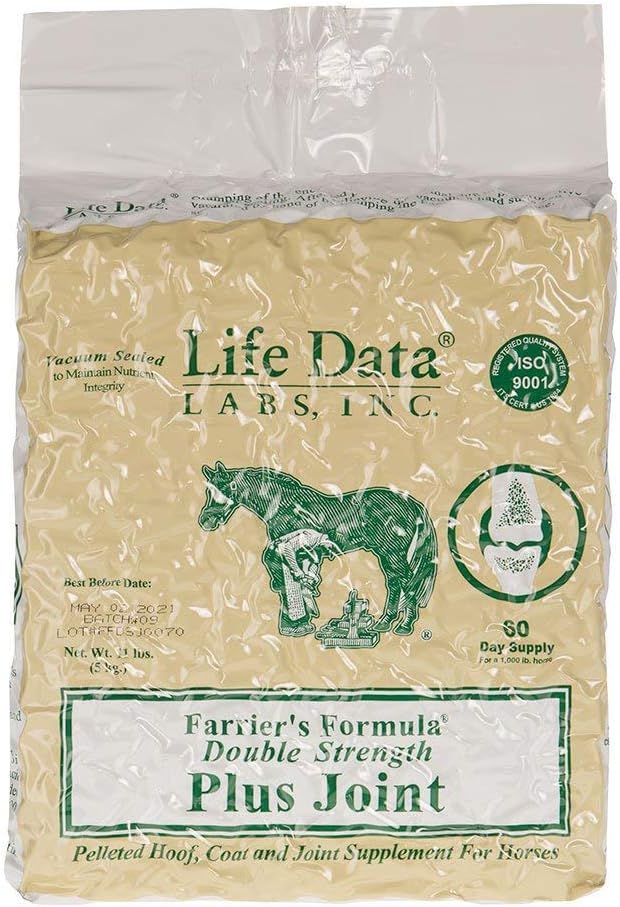 ΖΩΗ ΔΕΔΟΜΕΝΩΝ ΕΡΓΑΣΙΕΣ Farriers Formula Double Strength Plus Joint, 11 λίβρες; Pelleted Hoof, Coat και κοινό συμπλήρωμα για τα άλογα