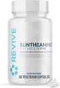 Revive MD Suntheanine L-Theanine συμπλήρωμα για τους άνδρες και τις γυναίκες - Υποστηρίζει Κόπωση & λειτουργία του εγκεφάλου για την ηρεμία Mood, ψυχική σαφήνεια, εστίαση & χαλάρωση - Vegan & Gluten-free (60 κάψουλες, 60 εξυπηρετούν)