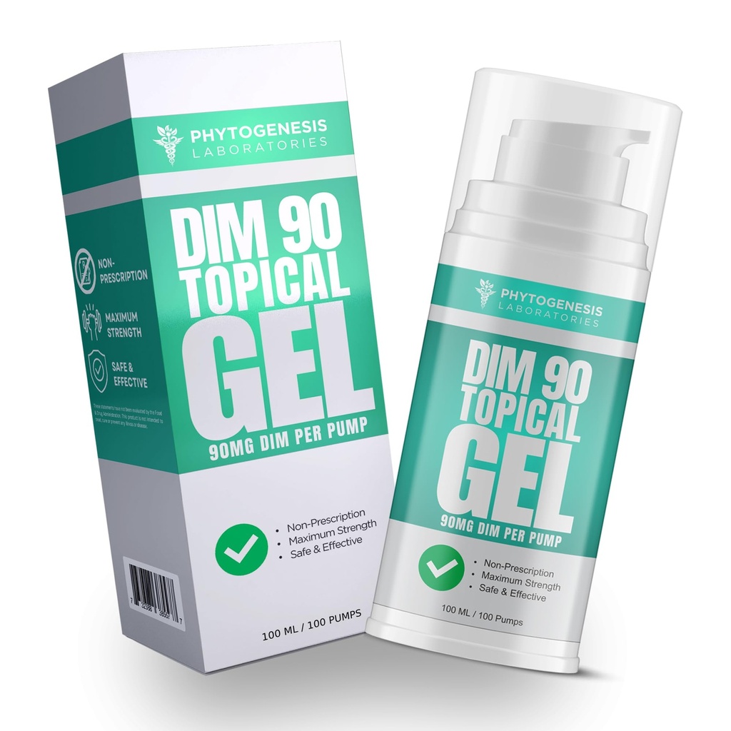 DIM 90 – Μέγιστη δύναμη συμπλήρωμα Dim Topical Gel – 90mg Όλα τα φυσικά Diindolylmethane (DIM) ανά υπηρεσία - Ορμονική, Γνωστική, Mood, Μνήμη και ανοσοποιητικό σύστημα Υποστήριξη
