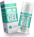 DIM 90 – Maximum Strength Dim Supplement Topical Gel – 90mg All Natural Diindolylmethane (DIM) Per Serving - Hormonal, Cognitive, Mood, Memory and Immune System Support