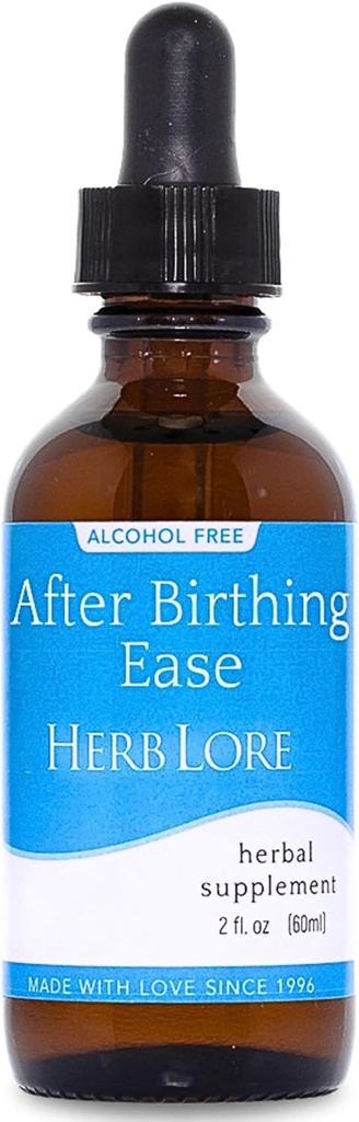 Herb Lore Doğum Sonrası Ease Tincture – Doğum Sonrası Cramping & Contractions with Cramp Bark, Blue Cohosh & Motherwort (2 fl oz)