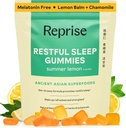 Melatonin Free Natural Sleep Aid Gummies for Yetişkinler | NO Melatonin | Herbal Jujube & Chamomile, Lemon Balm - Deep Sleep Supplement & Relaxation for zzz, 45 Vegan Gummies (45 Gummies (1 Pack)