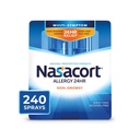 Nasacort 24HR Antivirüs için Nasal Sprey, Non-drowsy & Alkol Free, 240 Mixs, 0,5 fl.oz. 2Ctt