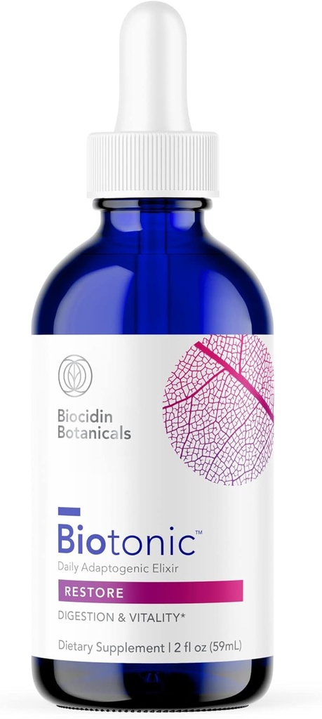 Biyo-Botanical Research Biotonic Adaptogen Tonic - Sıvı Tincture Drops Adaptogen Supplement to Help Restore Energy & Help Reduce Occasional Fatigue - Herbal Elixir for Immune Support (2 oz)
