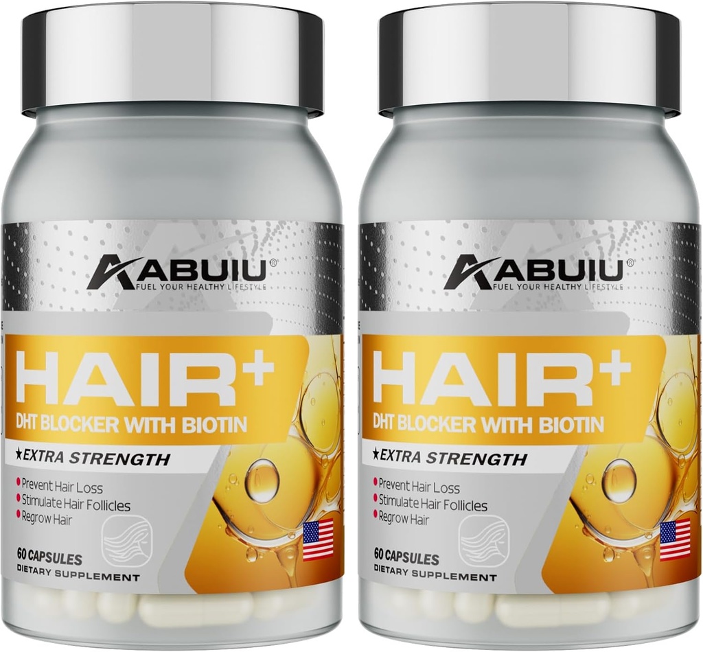 Saç Büyüme Kadınları için Biotin Supplement 5000 mcg, C E B12 B6 A Support Güçlü Nails Skincare Saç Sağlığı - ABD Made - 120 Capsules / 2 Packs