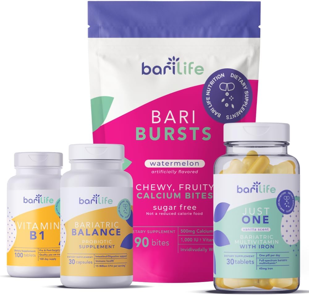 Bari Life Gastrik Kol, Gastrik Bypass Vitamin ve Supplement Start Kit (Watermelon)