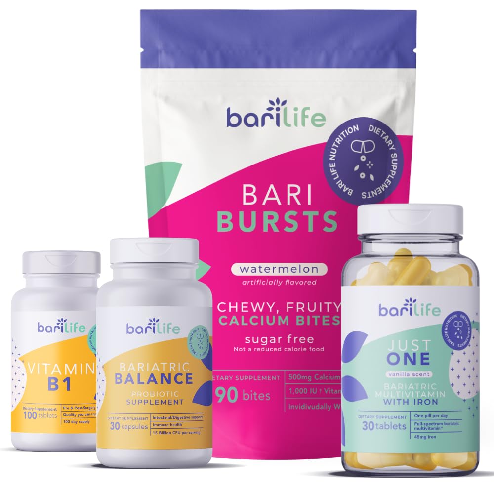 Bari Life Gastrik Kol, Gastrik Bypass Vitamin ve Supplement Start Kit (Watermelon)