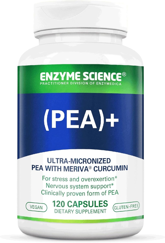 Enzyme Science Pea + Turmeric Curcumin Supplement for Physiological Support Nervous, Immune, & Muscular Systems - 120 Capsules