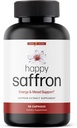 Ultra6 Beslenme Mutlu Saffron Supplements - Eye Health Support için 100 Saf Saffron Ekstraksiyonu Tamamlıyor - Kadınlar ve Erkekler için Mood Geliştirilmiş