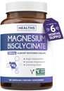 Yüksek Aborpsiyon Magnezyum Bisglycinate Capsules - Klinik olarak Buffered ve Chelated Magnezyum Supplement - Lab ile 1 Günlük Vegan Capsule (Ay Supply)