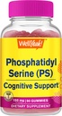 WellEvet Phosphatidylserine Gummies (150 mg) Phosphatidylserine Supplement | Bilişsel Destek | Raspberry Flavor | Gluten Free, Non GMO | 60 Count