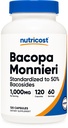 Nutricost Bacopa Monnieri 1000 mg, 120 Capsules (60 Hizmet) - Non-GMO, Gluten Free, Vegetarian Friendly Friendly Friendly