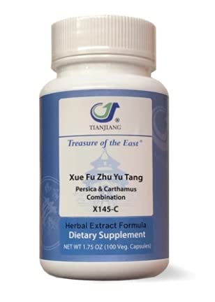 Θησαυρός της Ανατολής, Persica & Carthamus Συνδυασμός - Xue Fu Zhu Yu Tang (5:1 Συμπυκνωμένο εκχύλισμα βοτάνων, 100 κάψουλες)