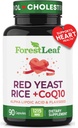 Red Yeast Rice 1215 mg. Capsules - Ekstra Kuvvetli Red Rice Yeast with CoQ10 Supplement, Plus Alpha Lipoic Acid & Organic Flaxseed, Citrinin Free, Supports Cardiovascular Health, Non-GMO 90 Ve Caps