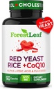 Red Yeast Rice 1215 mg. Capsules - Ekstra Kuvvetli Red Rice Yeast with CoQ10 Supplement, Plus Alpha Lipoic Acid & Organic Flaxseed, Citrinin Free, Supports Cardiovascular Health, Non-GMO 90 Ve Caps