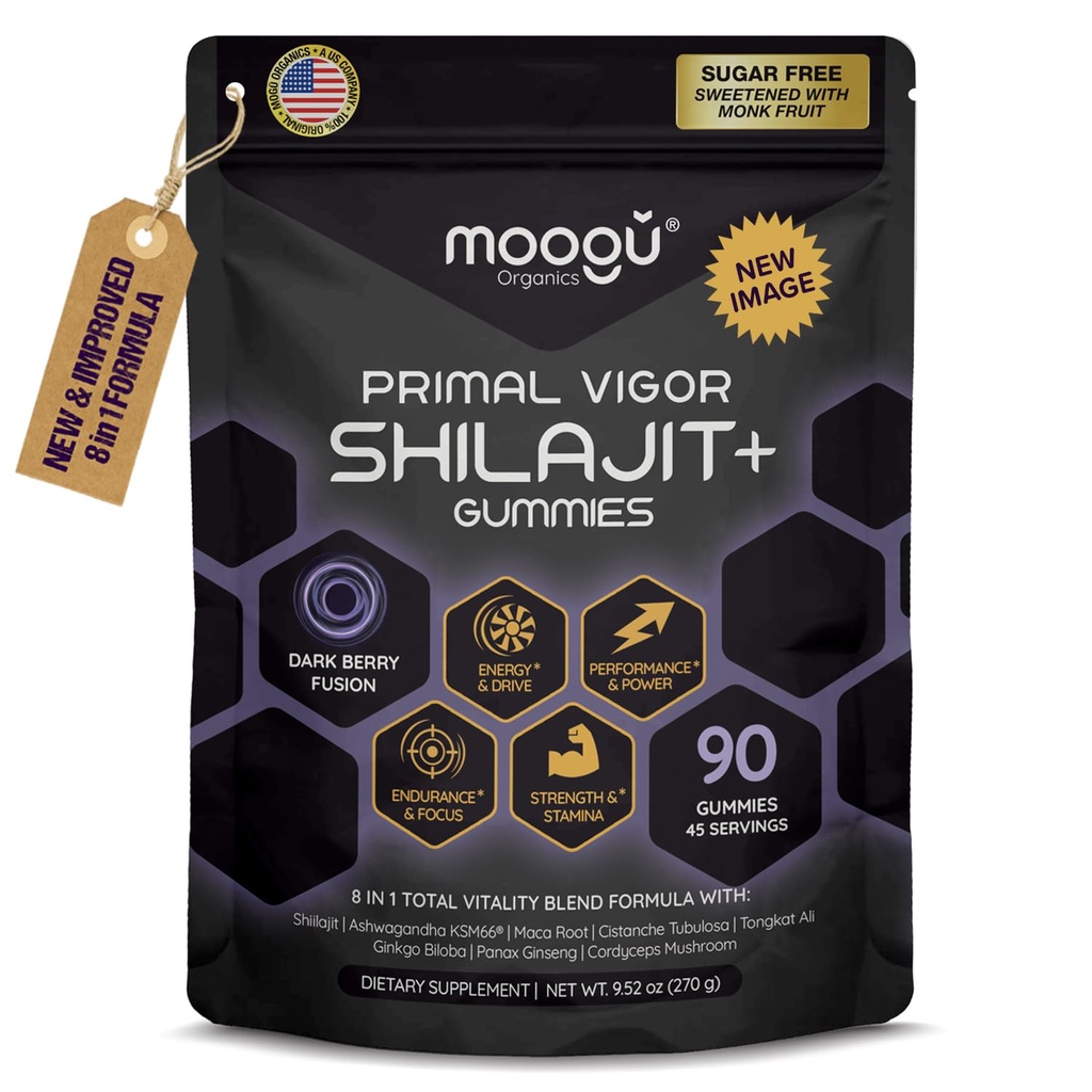 18,000 mg Pure Himalaya Shilajit (90 Gummies) Ashwagandha, %75 Fulvic Acid & 85+ Trace Minerals I Men, Women I Panax BTC, Rhodiola, Turmeric, Gingko Biloba, Cordyceps, Sting Nettle.
