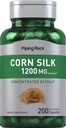 Piping Rock Corn Silk Capsules 1200 mg | 200 Count | Ekstraksiyon Tamam | Non-GMO, Gluten Free