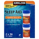 Cos7 Kirkland Signature Doxylamine Succinate Tabletler ,25 mg Nighttime Sleep AID - 2 X 96 Tabletler (192 Tabletler Toplam)