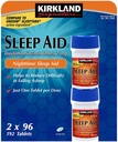Cos7 Kirkland Signature Doxylamine Succinate Tablets ,25mg Nighttime Sleep AID - 2 X 96 Tablets (192 Tablets Total)