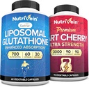Nutrivein Premium Liposomal Glutathione Supplement & Tart Cherry Capsules (1994): High-Ab component Glutathione Liposomal Supplement & Tart Cherry Capsules for Detox, Recovery, & Defenses