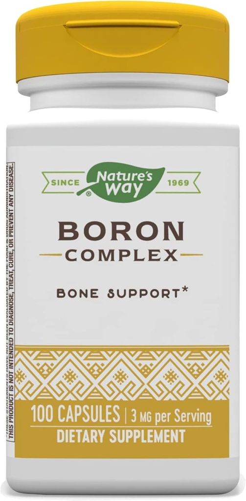 Nature's Way Boron Kompleksi, Bone Health*, 100 Capsules