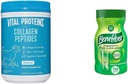 Vital Proteins Unflavored Collagen Peptides (24 Oz) & Benefiber Prebiotic Fiber Supplement Unflavored (17.6 Oz)