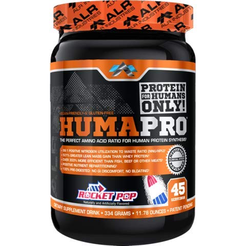 ALR Industries Premium Protien Toz, Rocket Pop, 334 Grams, HumaPro Protein Tozu% 51 Greater Lean Mass - Delicious Fruit Flavored Supplement Drink Mix, Perfect replica, 30
