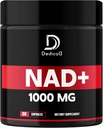 Συμπλήρωμα NAD 1000 mg - Καθαρό συμπλήρωμα NAD - Ενέργεια και επισκευή DNA, Άμυνας γήρανσης, λειτουργία εγκεφάλου - 60 κάψουλες