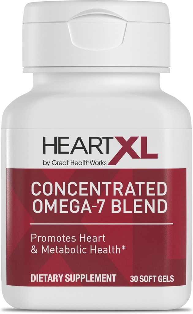 KalpXL Yüksek Potency Omega-7 Mix Cardiovascular Health Support - Sağlıklı Metabolism - Gluten-Free Heart Health Supplement - 30 Soft Gels