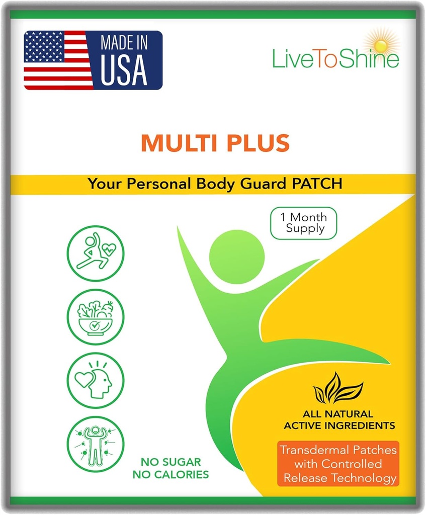 Shine Multi Plus Topical Patch - USA Made - 30 Days Supply for Women and Men from Women and Men