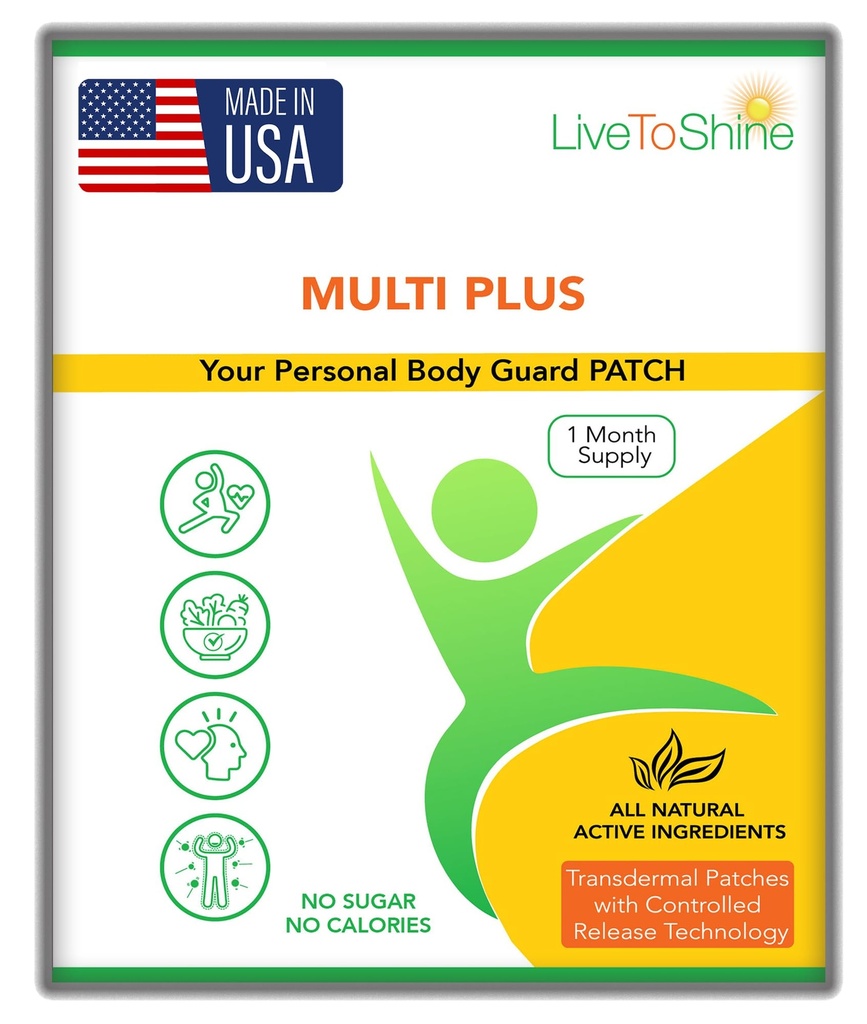 Shine Multi Plus Topical Patch - USA Made - 30 Days Supply for Women and Men from Women and Men
