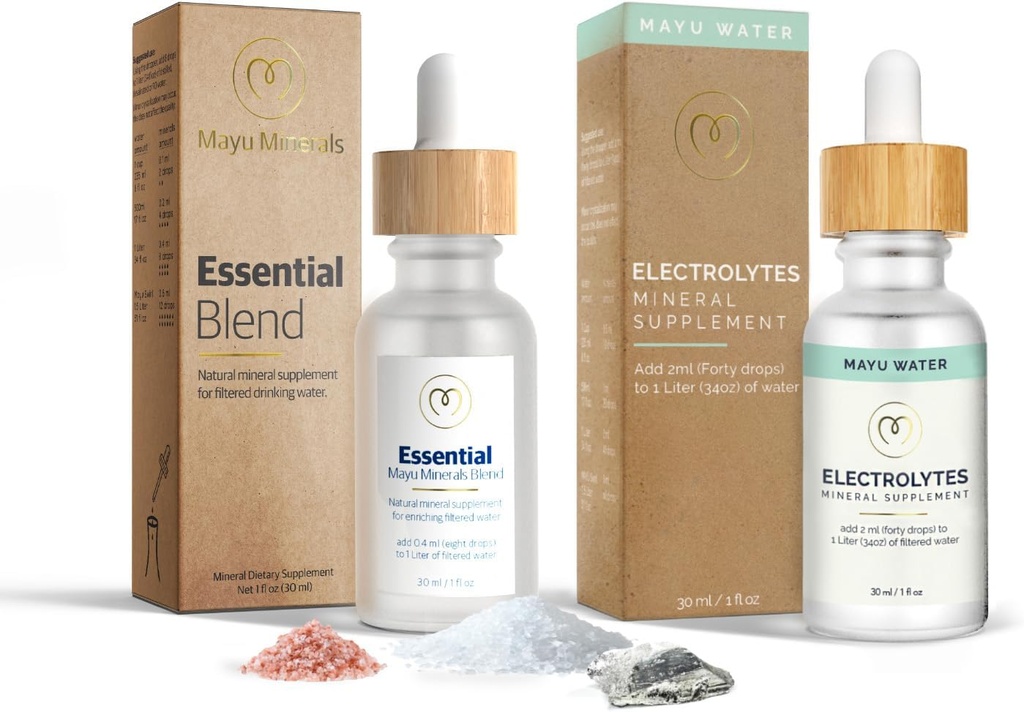 MayU Essential Blend & Electrolyte Water Drops Minerals Şarj Paketi