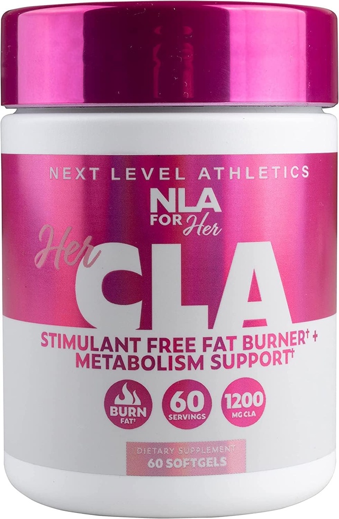 NLA Για το CLA της, 1200 mg, 60 Count - Χωρίς καφεΐνη ή διεγερτικά, Βοηθήματα στην καύση λίπους, αύξηση του μεταβολισμού, ενίσχυση του ανοσοποιητικού συστήματος, αύξηση της δύναμης και της αντοχής, θερμιδικά εγκαύματα με ωμέγα 6-Fatty Οξέα