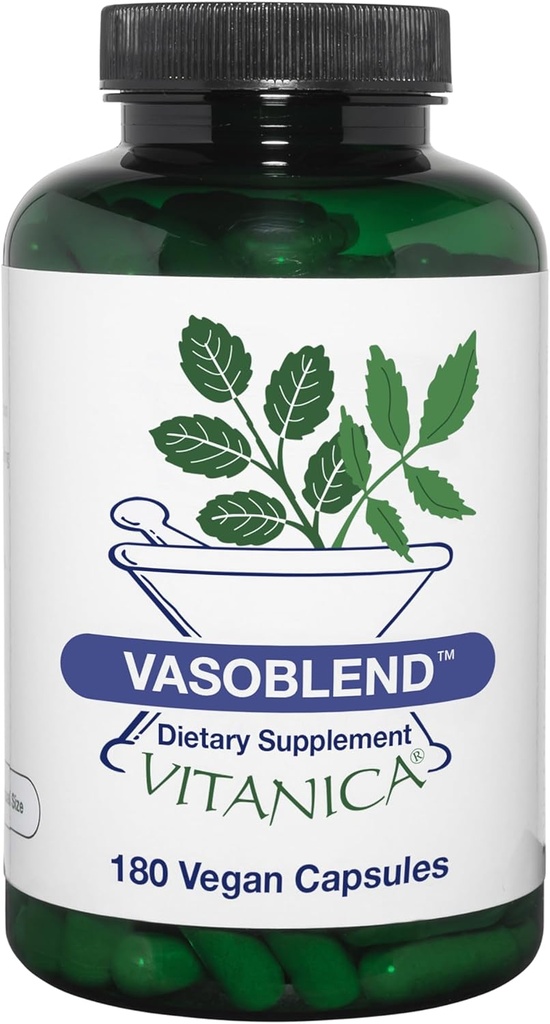 Vitanica VasoBlend, Cardiovascular Destek, Vegan/Vegetarian, 180 Capsules