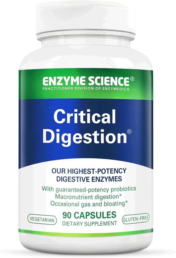 Enzyme Bilimi Eleştirel Digestion - Kadınlar ve Erkekler için probiyotikler için - Yüksek Potency Support for Digestion - Digestive Health - Enzimas, y probiyotikler - 90 Capsules