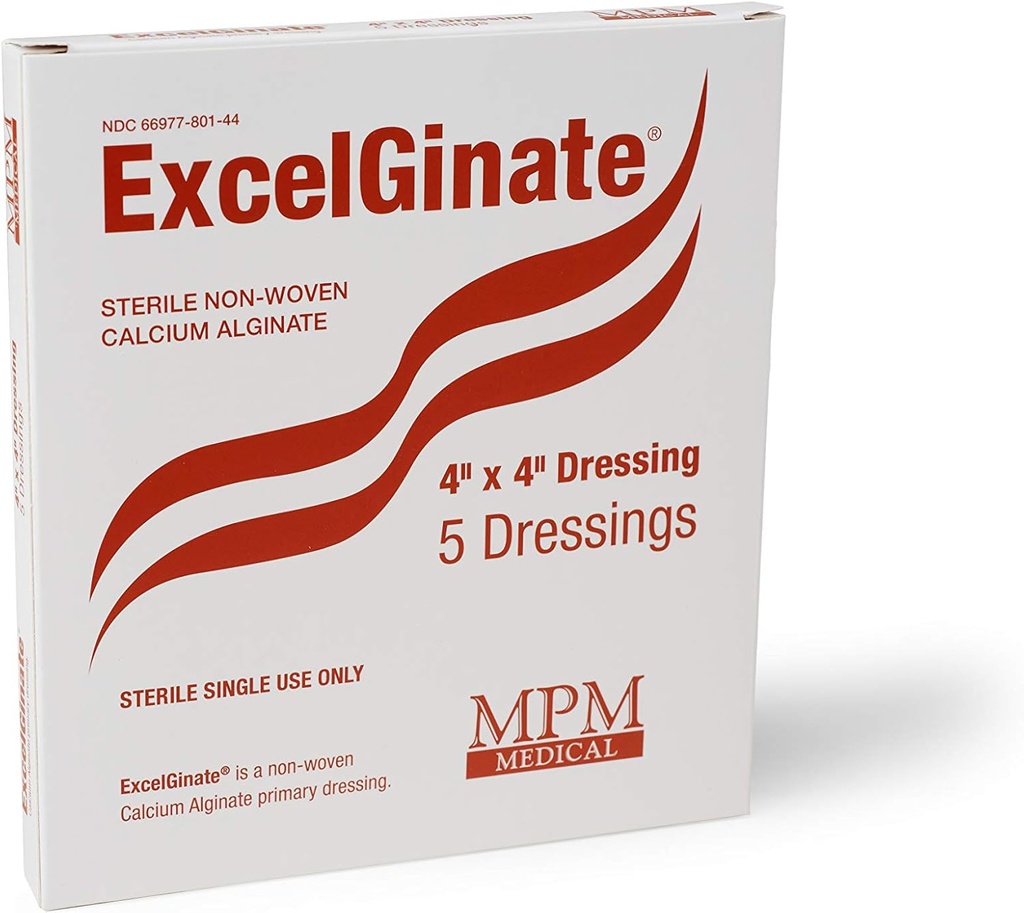 Kalsiyum Alginate Dressing, 4"x4" [ 5] Sterile, MPM Medical