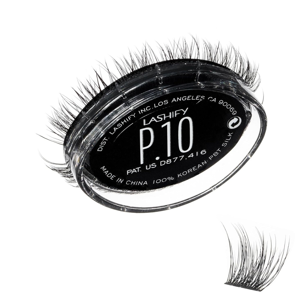 Lashify Plushy 10mm Gossamer Lashes in Black, Easy DIY, Lashes for a Voluminous Still Natural Look