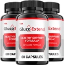 (3 Pack) Gluco Supplement, GlucoExtend Capsule - Gelişmiş Formula Gluco genişleme, GlucoExtend maksimum Güçlü Yorumlar, 180 Capsules