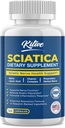 Sciatic Nerve Relief: Advanced Support Supplement for Sciatica – Potent Alfa Lipoic Acid & Turmeric & Herbal Relief Malzemeler - ABD'de 120 Capsules (120 Kont)