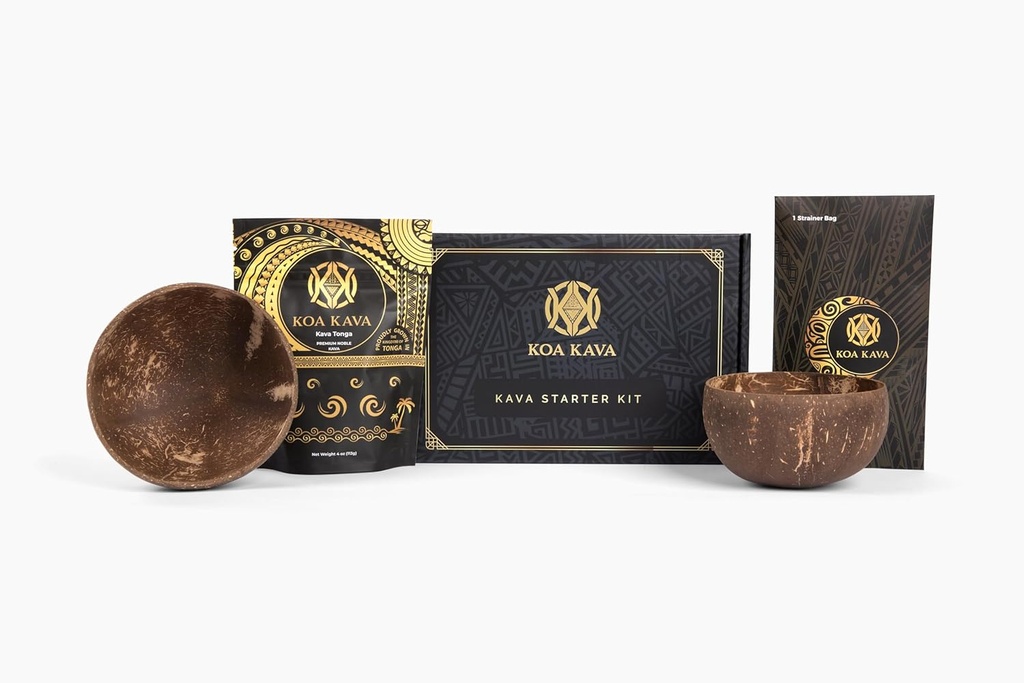 Koa Kava Tea Starter Kit - Όλα όσα χρειάζεστε για να ξεκινήσετε να κάνετε Kava ρίζα και να αισθανθείτε αληθινή Kava Kava χαλάρωση