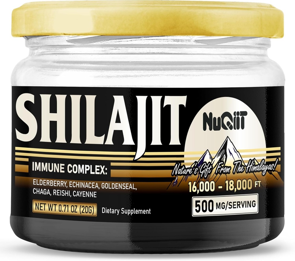 20 Gr - Shilajitwearand Immune Support Blend Elderberry, Echinacea, Goldenseal, Chaga, Reishi ve Cayenne