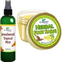 Jewelweed Topical Mist 8 Oz ve Herbal Foot Salve 4 Oz - Itch için çözümleri her gün zevk almak için Easier'i