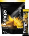 Energy | Natural Energy & Focus Supplement | with Carnosyn®, Ashwagandha, L-Arginine, Theobromine | Zero Sugar, 5 Calories, 120 mg Caffeine | 15 Stick Packs for mental & Physical Boost | Lemon Pack