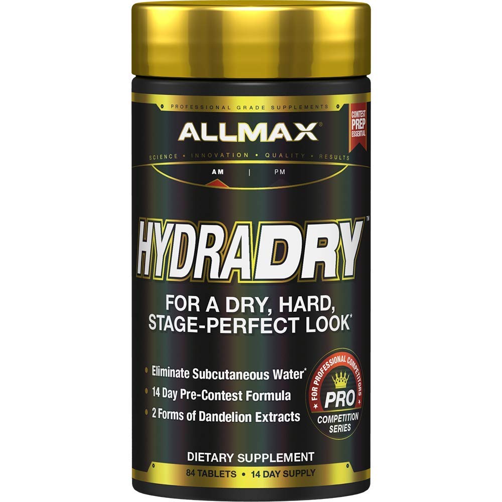 ALLMAX Beslenme HydraDry, 14-Day Pre-Contest Su Kayıp Sistemi, 84 Tablet