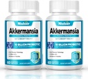 Akkermansia Probiotic, GLP-1 Probiotics for Women & Men - 10 δισεκατομμύρια AFUs + Βιολογικά Πρεβιοτικά, Digestive, Gut, Ανοσοποιητική & Συνολική Υγεία, Ενισχύει την Επιπεφυκευτική Λειτουργία (60 κάψουλες, 2-πακέτο)