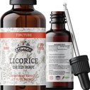 Licorice Tincture, Organik Licorice Ekstraksiyon (Glycyrrhiza Glabra) kuru Kök, Herbal Supplement, Soğuk Olarak Olmayan Organik Sebze Glycerin 2 oz, 670 mg