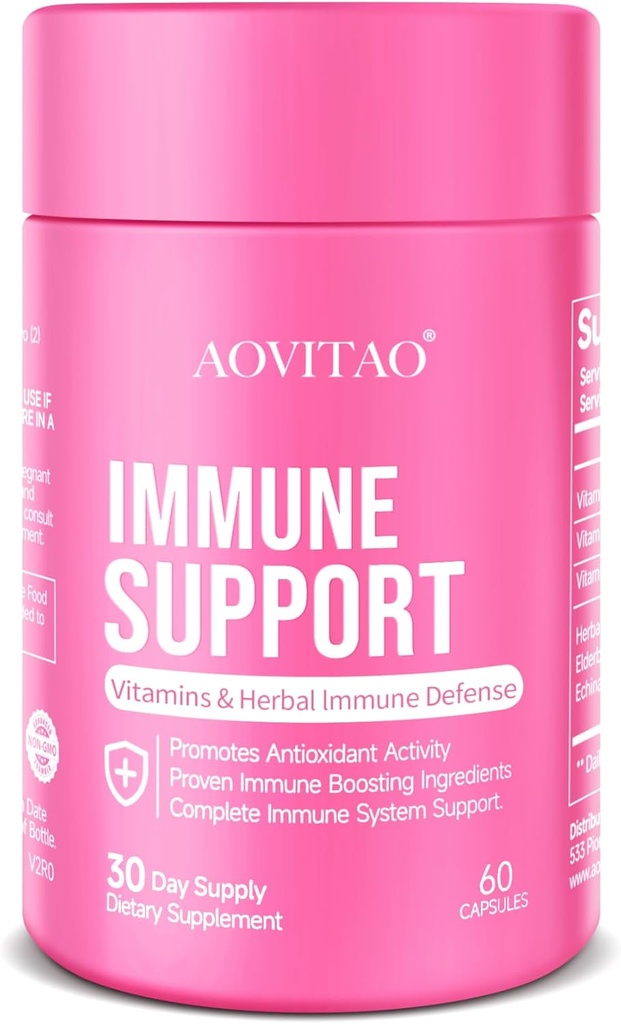 Immune Support Supplement Natural Herbal Cognitive Support ATM and Mushroom with Lion's Mane, Reishi Supplement for Memory Cognitive