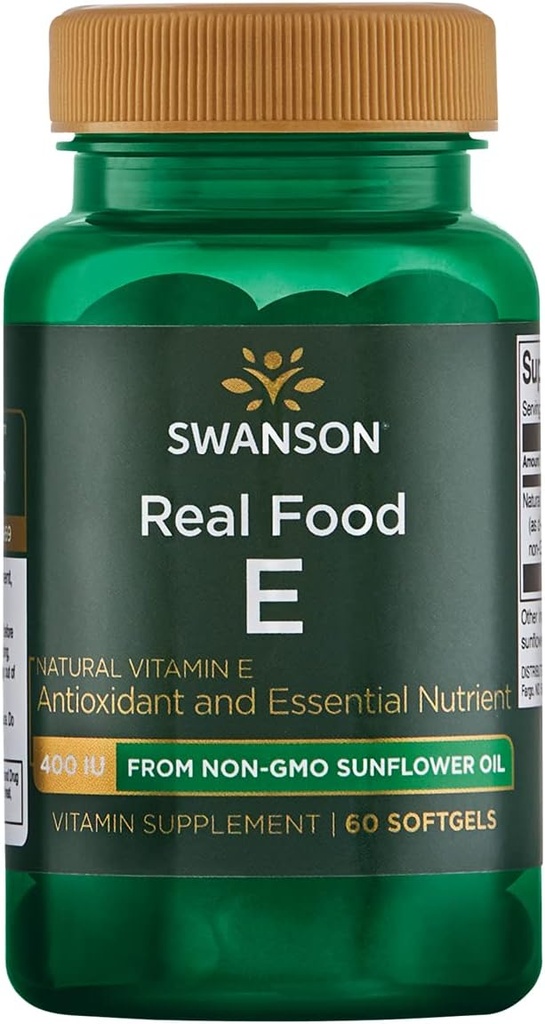 Swanson NAT E-400 Gerçek Gıda 400IU(268MG) 60S